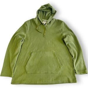 Rainforest Mens XXL Hoodie Waffle Knit Olive Polyester Stretch